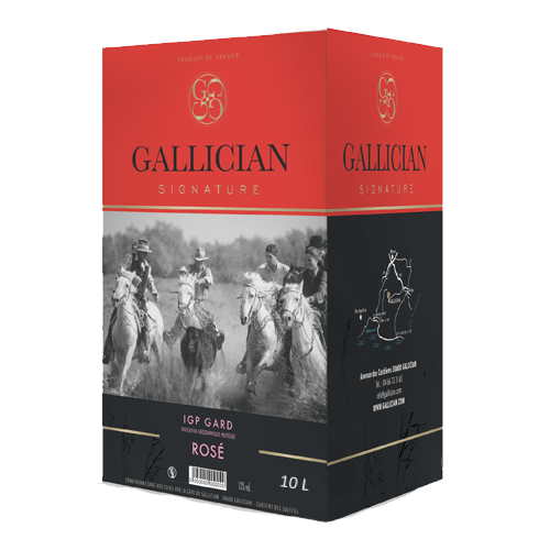 BAG IN BOX 10 Litres Vin de Pays Gard Rosé • Gallician